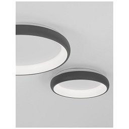 Obrázek pro produkt Stropní svítidlo ALBI šedý hliník a akryl LED 50W 230V 3000K IP20 stmívatelné - NOVA LUCE