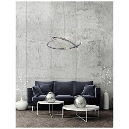 Obrázek pro produkt Závěsné svítidlo LIVORNO chromovaný hliník a akryl nastavitelné LED 29W 230V 3000K IP20 - NOVA LUCE