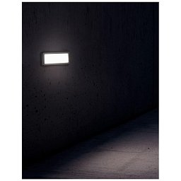 Obrázek pro produkt Venkovní nástěnné svítidlo PULSAR tmavě šedý ABS akrylový bílý difuzor LED 6W 3000K nebo 4000K 220-220V 67st. IP54 - NOVA LUCE
