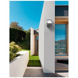 Obrázek pro produkt Venkovní nástěnné svítidlo LOCK hliník tmavě šedá bílý a čirý akrylový difuzor LED 12W 220-240V 45st. IP54 3000K nebo 4000K - NOVA LUCE