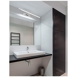Obrázek pro produkt Nástěnné svítidlo nad zrcadlo ROSA chromovaný hliník a akryl LED 8W 230V 4000K IP44 - NOVA LUCE