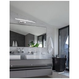 Obrázek pro produkt Nástěnné svítidlo nad zrcadlo ROSA chromovaný hliník a akryl LED 18W 230V 4000K IP44 - NOVA LUCE