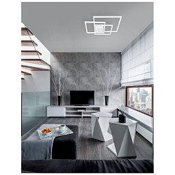 Obrázek pro produkt Stropní svítidlo BILBAO bílý hliník a akryl LED 42W 230V 3000K IP20 - NOVA LUCE