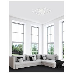 Obrázek pro produkt Stropní svítidlo BILBAO bílý hliník a akryl LED 25W 230V 3000K IP20 - NOVA LUCE