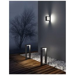 Obrázek pro produkt Venkovní sloupkové svítidlo BLISS tmavě šedý hliník akrylový difuzor LED 7W 3000K 220-240V 56st. IP54 vč. driveru - NOVA LUCE