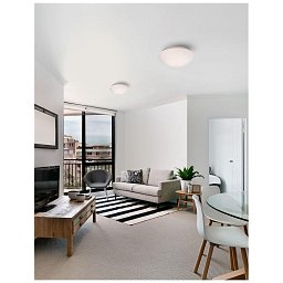 Obrázek pro produkt Stropní svítidlo BREST stropní svítidlo bílé opálové sklo a kov E27 2x12W - NOVA LUCE