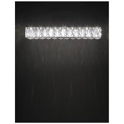 Obrázek pro produkt Nástěnné svítidlo CORONA chromovaný hliník K9 křišťál LED 8W 230V 3000K IP20 - NOVA LUCE