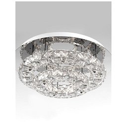 Obrázek pro produkt Stropní svítidlo QUENTIN chromovaný hliník a K9 křišťál LED 28W 230V 3000K IP20 - NOVA LUCE