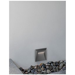 Obrázek pro produkt Venkovní nástěnné svítidlo LUTON tmavě šedý ABS LED 1.2W 3000K IP65 100-220V vč. driveru - NOVA LUCE