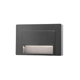 Obrázek pro produkt Venkovní nástěnné svítidlo LUTON tmavě šedý ABS LED 1.2W 3000K IP65 100-220V vč. driveru - NOVA LUCE