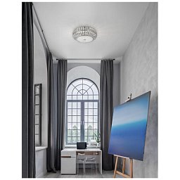 Obrázek pro produkt Stropní svítidlo VALENCE čirý křišťál a bílé sklo G9 6x5W 230V IP20 bez žárovky - NOVA LUCE