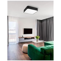 Obrázek pro produkt Stropní svítidlo RAGU stropní svítidlo kov a akrylový difuzor černá zvenku matná bílá uvnitř E27 4x12W - NOVA LUCE