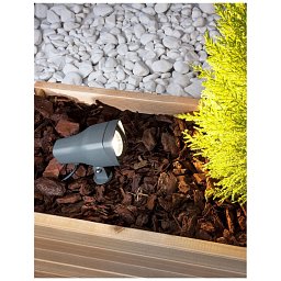 Obrázek pro produkt Venkovní svítidlo s bodcem INSIDE tmavě šedý hliník a sklo GU10 1x7W 220-240V IP54 bez žárovky - NOVA LUCE