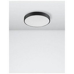 Obrázek pro produkt Stropní svítidlo HADON černý hliník matný černý akrylový difuzor LED 24W 230V 3000K IP20 - NOVA LUCE