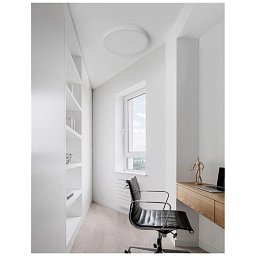 Obrázek pro produkt Stropní svítidlo HADON bílý hliník matný bílý akrylový difuzor LED 24W 230V 3000K IP20 - NOVA LUCE