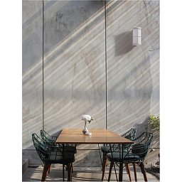 Obrázek pro produkt Venkovní nástěnné svítidlo STONE bílý hliník a akryl E27 1x12W 220-240V IP54 bez žárovky - NOVA LUCE