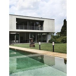 Obrázek pro produkt Venkovní sloupkové svítidlo STONE černý hliník a akryl E27 1x12W 220-240V IP54 bez žárovky - NOVA LUCE