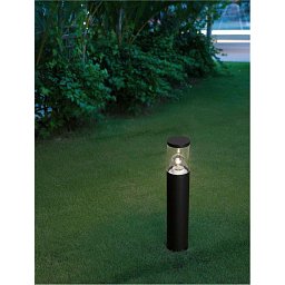 Obrázek pro produkt Venkovní sloupkové svítidlo CETERA černý hliník a akryl E27 1x12W 220-240V IP54 bez žárovky - NOVA LUCE