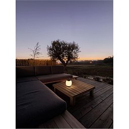 Obrázek pro produkt Venkovní stolní lampa JIGRA černý hliník a akryl LED 2W 3000K 3,7V 306st. IP54 vypínač na těle / USB kabel - NOVA LUCE