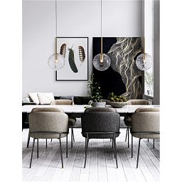 Obrázek pro produkt Závěsné svítidlo COEN mosazný zlatý kov čiré sklo E27 1x12W 230V IP20 bez žárovky - NOVA LUCE