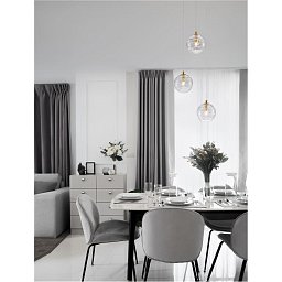 Obrázek pro produkt Závěsné svítidlo COEN mosazný zlatý kov čiré sklo G9 3x5W 230V IP20 bez žárovky - NOVA LUCE
