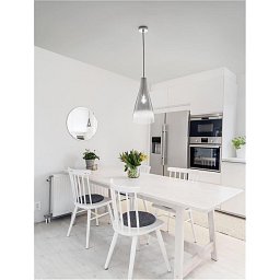 Obrázek pro produkt Závěsné svítidlo LIVTAR chromovaný kov sklo s přechodem E27 1x12W 230V IP20 bez žárovky - NOVA LUCE