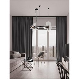 Obrázek pro produkt Závěsné svítidlo ODILLIA matný černý kov a sklo G9 11x6W 230V IP20 bez žárovky - NOVA LUCE