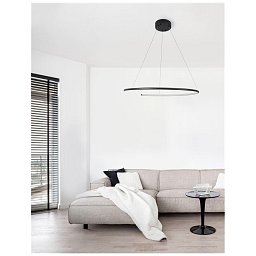 Obrázek pro produkt Závěsné svítidlo BREDA černý hliník a akryl LED 30W 220V 3000K IP20 - NOVA LUCE