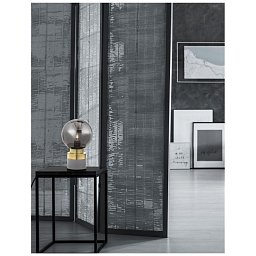 Obrázek pro produkt Stolní lampa JULIET kouřové šedé sklo mosaz a šedá kovová základna E14 1x12W IP20 bez žárovky - NOVA LUCE