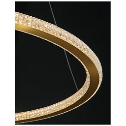 Obrázek pro produkt Závěsné svítidlo CILION zlatý mosazný hliník a akryl LED 48W 230V 2935K IP20 stmívatelné - NOVA LUCE
