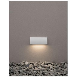 Obrázek pro produkt Venkovní nástěnné svítidlo LIV bílý litý hliník a skleněný difuzor LED 3.5W 3000K 200-240V 120st. IP54 - NOVA LUCE