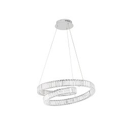 Obrázek pro produkt Závěsné svítidlo CONCETO chromovaný kov a křišťál LED 50W 230V 3500K IP20 stmívatelné - NOVA LUCE