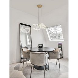 Obrázek pro produkt Závěsné svítidlo CONCETO zlatý kov a křišťál LED 50W 230V 3500K IP20 stmívatelné - NOVA LUCE