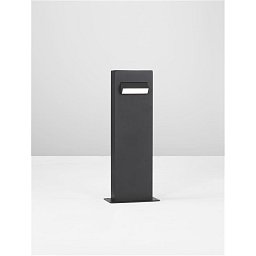 Obrázek pro produkt Venkovní sloupkové svítidlo ZELDA černý hliník a akrylový difuzor proti oslnění LED 6W 3000K 100-240V IP65 - NOVA LUCE