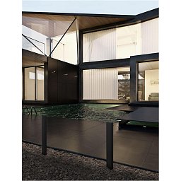 Obrázek pro produkt Venkovní sloupkové svítidlo ZELDA černý hliník a akrylový difuzor proti oslnění LED 6W 3000K 100-240V IP65 - NOVA LUCE