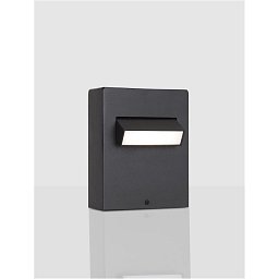Obrázek pro produkt Venkovní sloupkové svítidlo ZELDA černý hliník a akrylový difuzor proti oslnění LED 6W 3000K 100-240V IP65 - NOVA LUCE