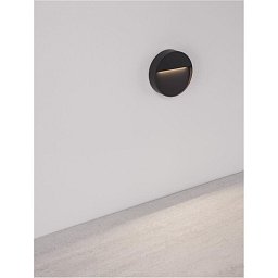 Obrázek pro produkt Venkovní nástěnné svítidlo BRIGI tmavě šedý akrylový kryt a difuzor LED 1.2W 3000K 220-240V IP65 - NOVA LUCE