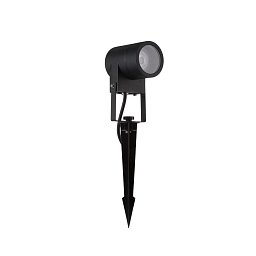 Obrázek pro produkt Venkovní svítidlo s bodcem VIDA černý hliník a čiré sklo GU10 1x10W 220-240V bez žárovky IP65 - NOVA LUCE