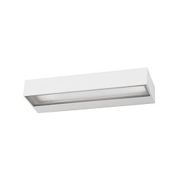 Obrázek pro produkt Venkovní nástěnné svítidlo FUNGO bílý hliník skleněný difuzor LED 12W 3000K 220-240V 120st. IP65 světlo dolů - NOVA LUCE