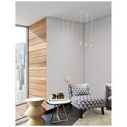 Obrázek pro produkt Závěsné svítidlo MARCE zlatý hliník čiré sklo LED 15W 230V 3000K IP20 - NOVA LUCE