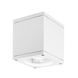 Obrázek pro produkt Venkovní stropní svítidlo CERISE bílý litý hliník a skleněný difuzor GU10 1x7W IP54 220-240V bez žárovky - NOVA LUCE