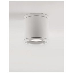 Obrázek pro produkt Venkovní stropní svítidlo CERISE bílý litý hliník a skleněný difuzor GU10 1x7W IP54 220-240V bez žárovky - NOVA LUCE