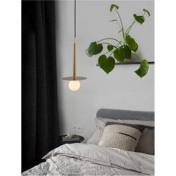 Obrázek pro produkt Závěsné svítidlo PIELO mosazný zlatý kov opálové sklo G9W 1x5W 230V IP20 bez žárovky - NOVA LUCE