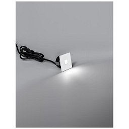 Obrázek pro produkt Venkovní zapuštěné svítidlo do zdi PASSAGGIO bílý hliník LED 1W 3000K 3V IP54 délka kabelu 1.80m použijte driver 9020170 - NOVA LUCE