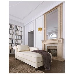 Obrázek pro produkt Nástěnné svítidlo GRANE zlatý kov a křišťál E14 2x5W 230V IP20 bez žárovky - NOVA LUCE