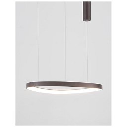 Obrázek pro produkt Závěsné svítidlo ESTEVA kávově hnědý hliník a akryl LED 48W 230V 3000K IP20 stmívatelné - NOVA LUCE