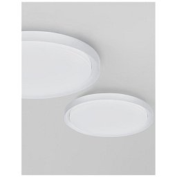 Obrázek pro produkt Stropní svítidlo TROY kov a akrylový difuzor matná bílá LED 50W 230V 3000K IP20 stmívatelné - NOVA LUCE