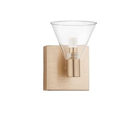 Obrázek pro produkt Nástěnné svítidlo MARCE zlatý hliník čiré sklo LED 5W 230V 3000K IP20 - NOVA LUCE