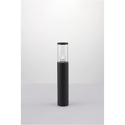 Obrázek pro produkt Venkovní sloupkové svítidlo ZOSIA tmavě šedý hliník a čirý akryl E27 1x12W 220-240V bez žárovky IP65 - NOVA LUCE