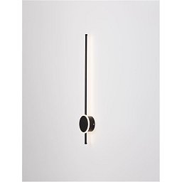 Obrázek pro produkt Nástěnné svítidlo CLOCK LED černý hliník 3000K 16+6W - NOVA LUCE
